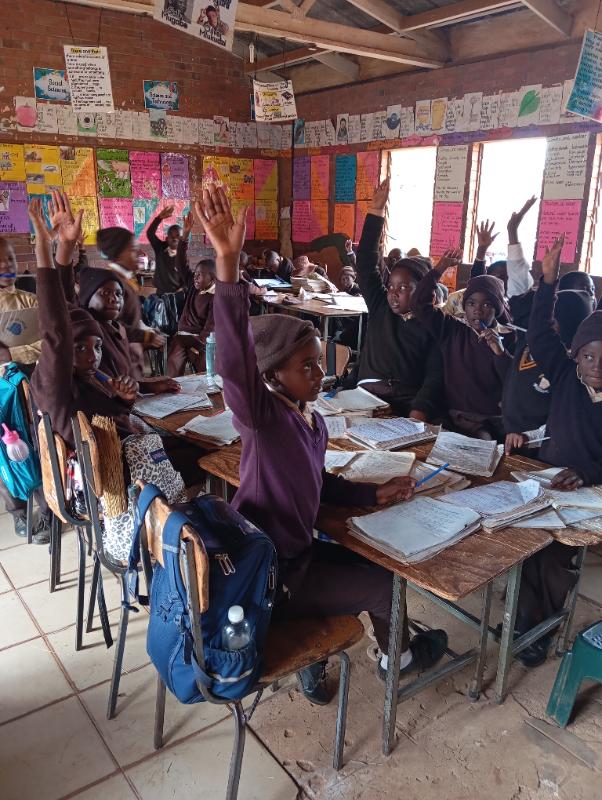 Learners participating in group work